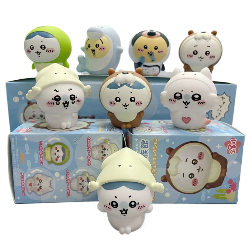 Marine Aquarium & Regional Centre - Caja de 8 Figuras Sorpresa Kawaii