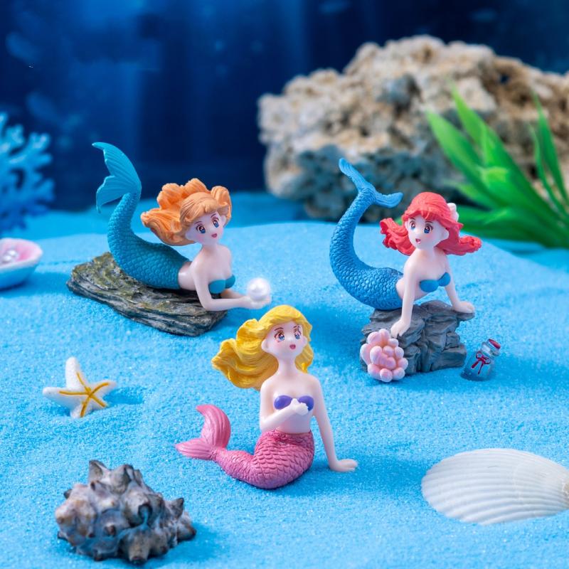 4 Piezas de Adornos de Sirena  - Marine Aquarium For Sale reseña y precio