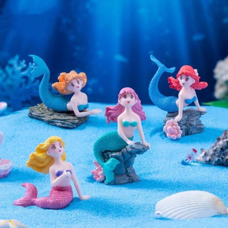 4 Piezas de Adornos de Sirena  - Marine Aquarium For Sale reseña y precio