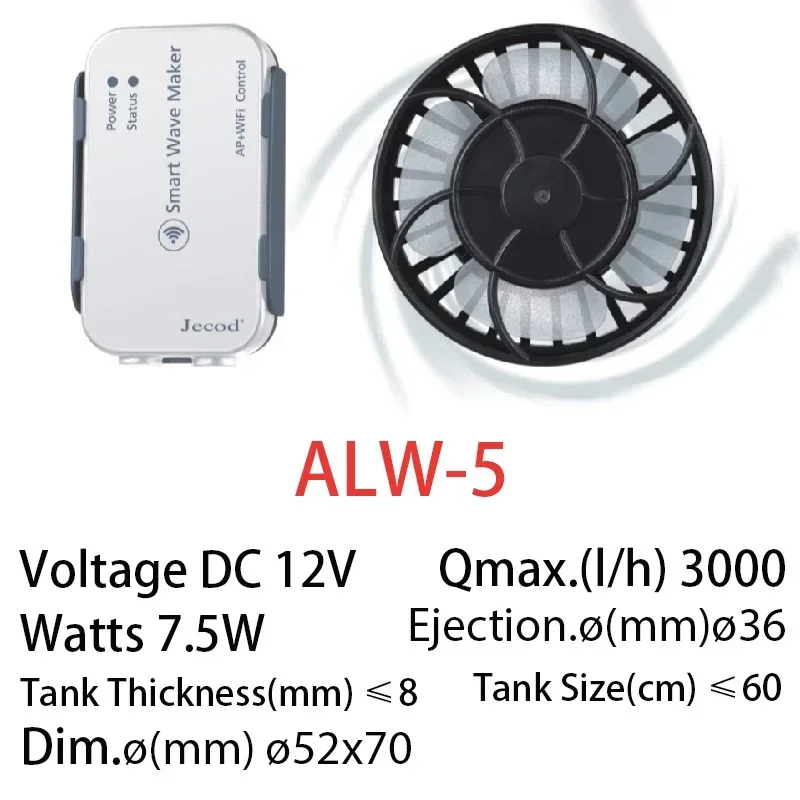 Jebao Jecod nueva serie ALW WI - Powerhead Wave Maker reseña y precio