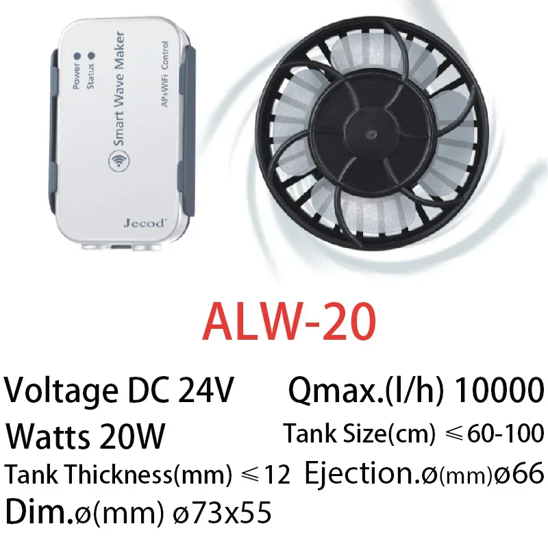 Jebao Jecod nueva serie ALW WI - Powerhead Wave Maker reseña y precio