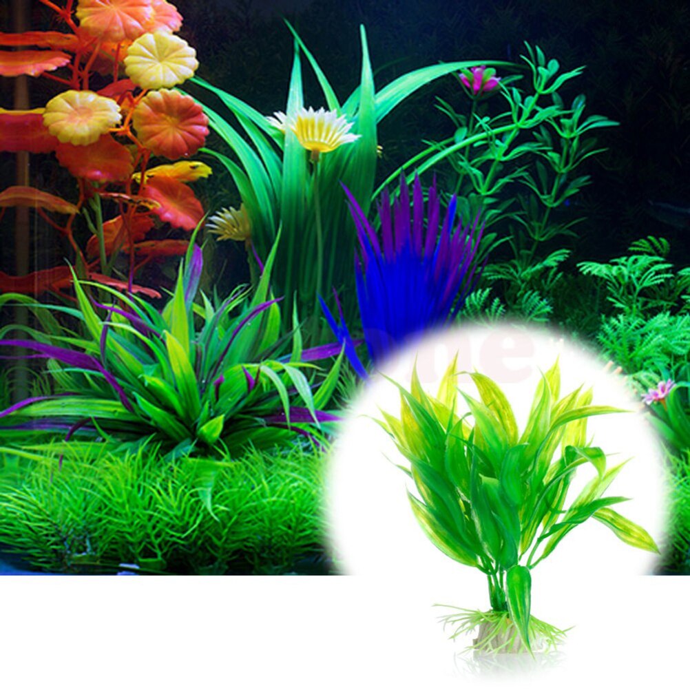 Plantas artificiales de decora - Marine Aquarium For Sale reseña y precio
