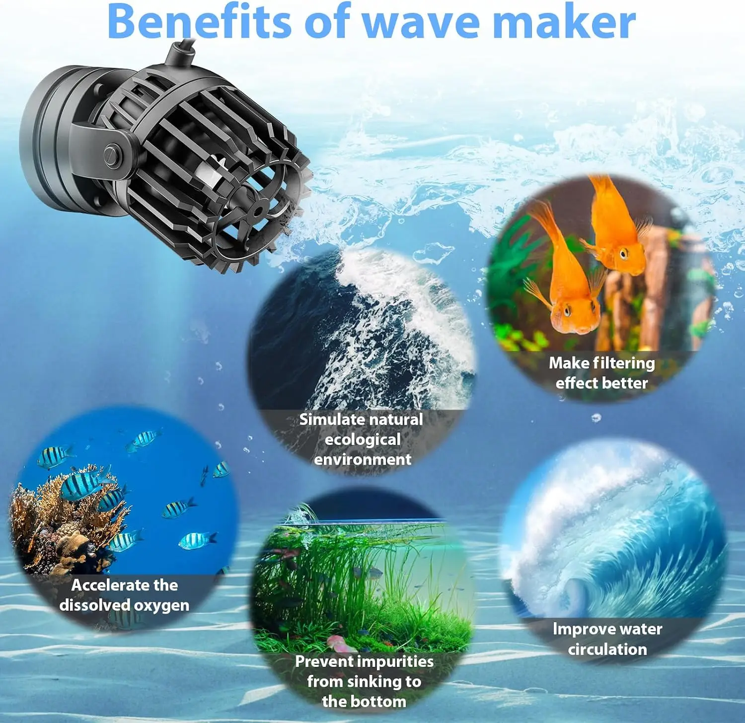 Generador de Ondas para Acuari - Powerhead Wave Maker reseña y precio